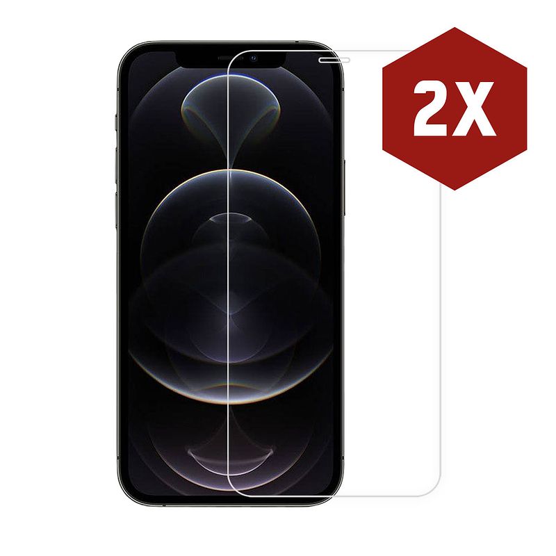 Foto van 2-pack kratoshield iphone 12 pro screenprotector - gehard glas