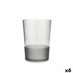 Foto van Glas quid pincel grijs glas 510 ml (6 stuks)