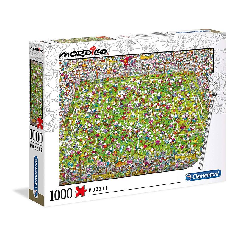 Foto van Clementoni legpuzzel mordillo - the match 1000 stukjes