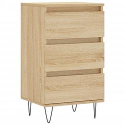 Foto van Vidaxl dressoir 40x35x70 cm bewerkt hout sonoma eikenkleurig