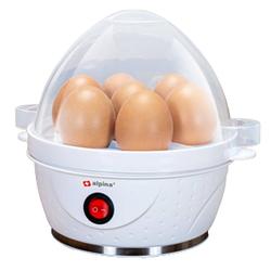 Foto van Alpina elektrische eierkoker - 7 eieren - incl. maatbeker, eierrek en eierprikker - 230v - 320-380w