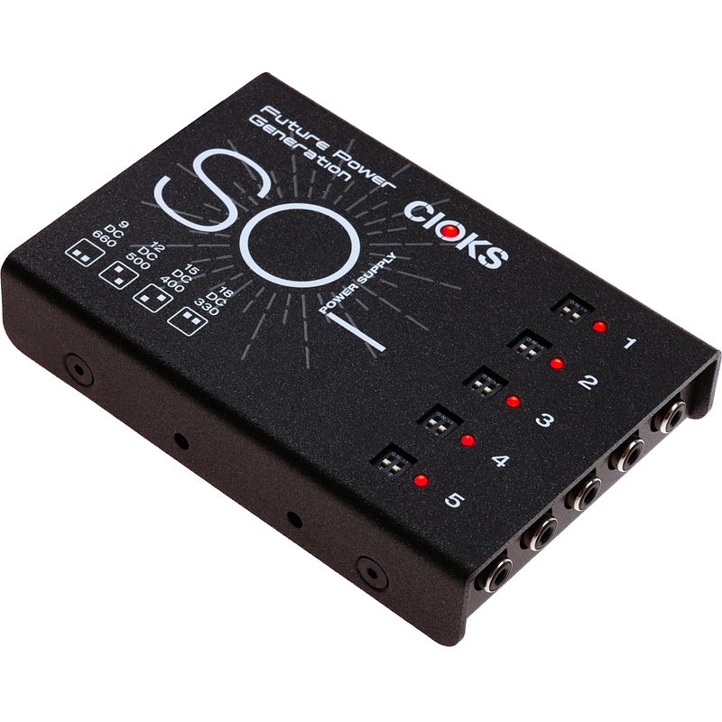 Foto van Cioks sol power supply multi-voeding voor effectpedalen inclusief kabels