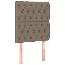 Foto van The living store hoofdbord - klassiek - bedaccessoires - 80x7x118/128 cm - taupe