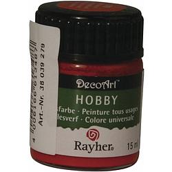 Foto van Acrylverf/hobbyverf wijnrood 15 ml hobby materiaal - hobbyverf