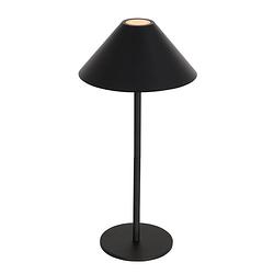 Foto van Moderne tafellamp - steinhauer - glas - modern - led - l: 19,5cm - voor binnen - woonkamer - eetkamer - zwart