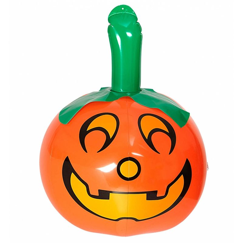 Foto van Halloween - halloween opblaas pompoenen 46 cm - feestdecoratievoorwerp