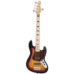 Foto van Vintage v495sb coaster series 5-string 3-tone sunburst vijfsnarige elektrische basgitaar