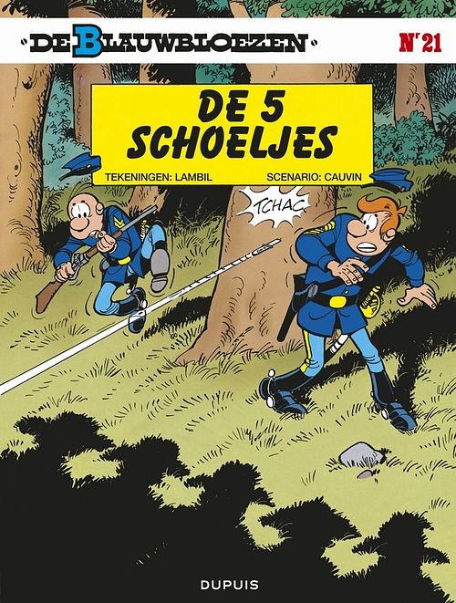 Foto van De blauwbloezen - 21 - de 5 schoeljes - raoul cauvin - paperback (9789031409402)