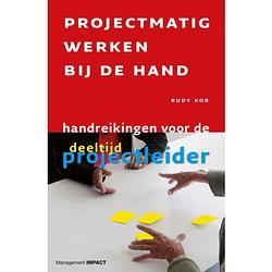 Foto van Projectmatig werken bij de hand