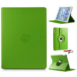 Foto van Ipad air 2 hoes groen met extra stabiliteit, kleurvastheid en uitschuifbare hoesjesweb stylus - ipad hoes, tablethoes
