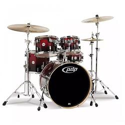 Foto van Pdp drums pd808464 concept maple red to black fade 5d. drumstel