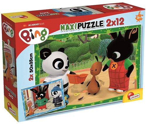 Foto van Bing puzzle supermaxi 2 x 12 pcs - - puzzel;puzzel (8008324081226)