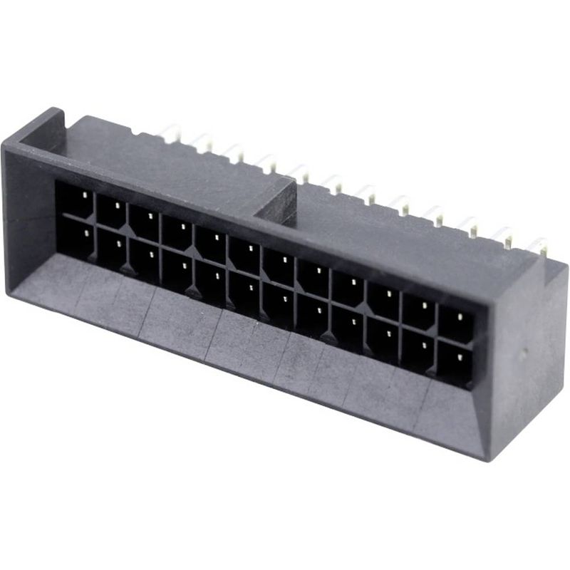 Foto van Molex 444282401 male header, inbouw (standaard) totaal aantal polen 24 rastermaat: 3 mm 1 stuk(s) tray