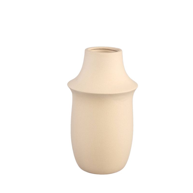 Foto van Ptmd vivaldi cream ceramic pot round l