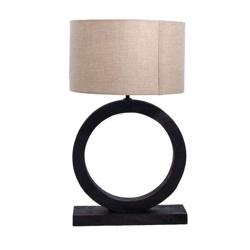 Foto van Giga meubel - tafellamp zwart - 40cm - tafellamp nils
