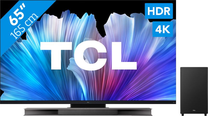 Foto van Tcl qled 65c931 (2022) + soundbar