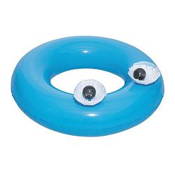 Foto van Opblaasbare blauwe zwemband met ogen 91 cm voor volwassenen - zwembanden