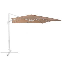 Foto van Beliani monza - cantilever parasol-beige-polyester