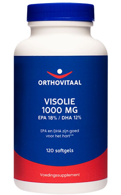 Foto van Orthovitaal visolie 1000mg epa 18% / dha 12% softgels