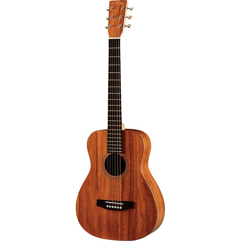 Foto van Martin guitars lxk2-l little martin linkshandige akoestische reisgitaar