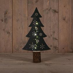 Foto van Anna'ss collection - b.o. paper tree green 41 cm 10led warm white 2xaa