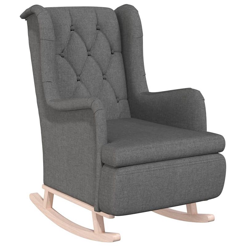 Foto van The living store armstoel - naam - fauteuil - 65x91x100 cm - lichtgrijs