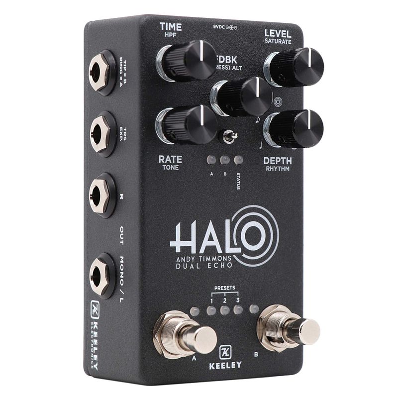 Foto van Keeley halo andy timmons dual echo delay pedaal voor gitaar