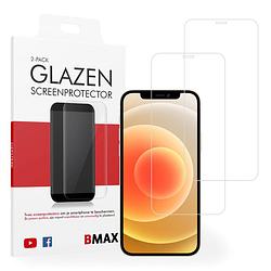 Foto van 2-pack bmax iphone 12 mini screenprotector - glass - 2.5d
