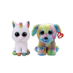 Foto van Ty - knuffel - beanie boo's - pixy unicorn & max dog