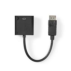 Foto van Nedis displayport-adapter - zwart - 0.20 m