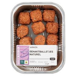 Foto van Diverse soorten | jumbo gehaktballetjes naturel 216g aanbieding bij jumbo