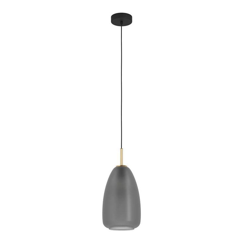 Foto van Eglo alobrase hanglamp - e27 - ø 27.5 cm - zwart;messing