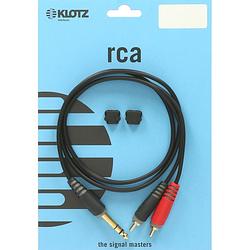 Foto van Klotz ay3-0300 y-kabel 6.3mm stereo jack - 2x rca 3 meter