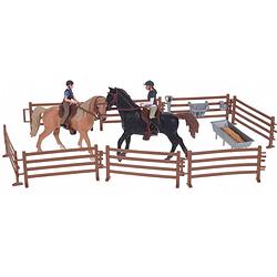 Foto van Free and easy paardenspeelset met 2 paarden 21-delig