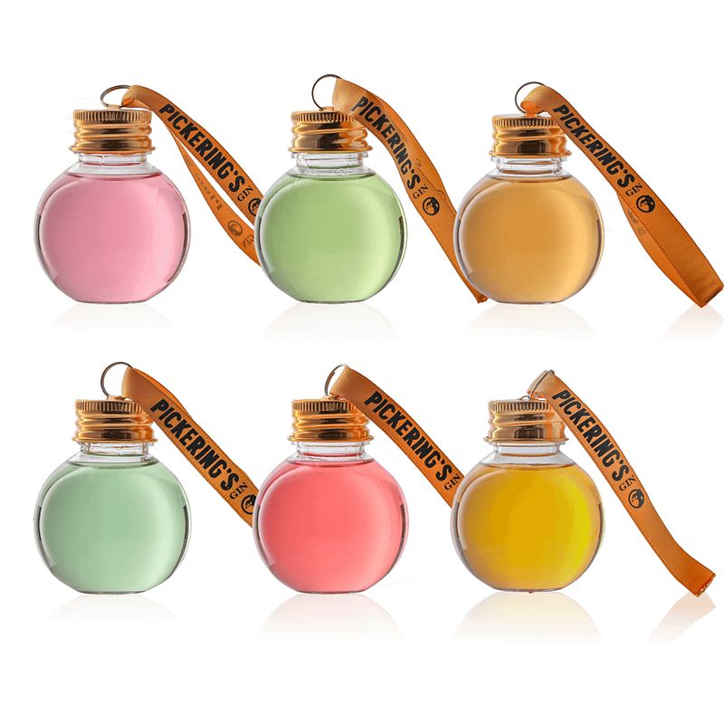 Foto van Pickering'ss festively gin baubles (6x5cl) + giftbox