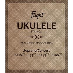 Foto van Flight fussc100 fluorocarbon snarenset voor sopraan en concert ukelele