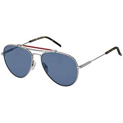 Foto van Tommy hilfiger zonnebril 1709/s heren rvs piloot cat. 3 zilver/blauw