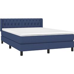 Foto van The living store boxspringbed - bedframe met verstelbaar hoofdbord - pocketvering matras en huidvriendelijk topmatras