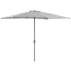 Foto van Acaza staande parasol in aluminium, 200x300 cm, rechthoekig, lichtgrijs