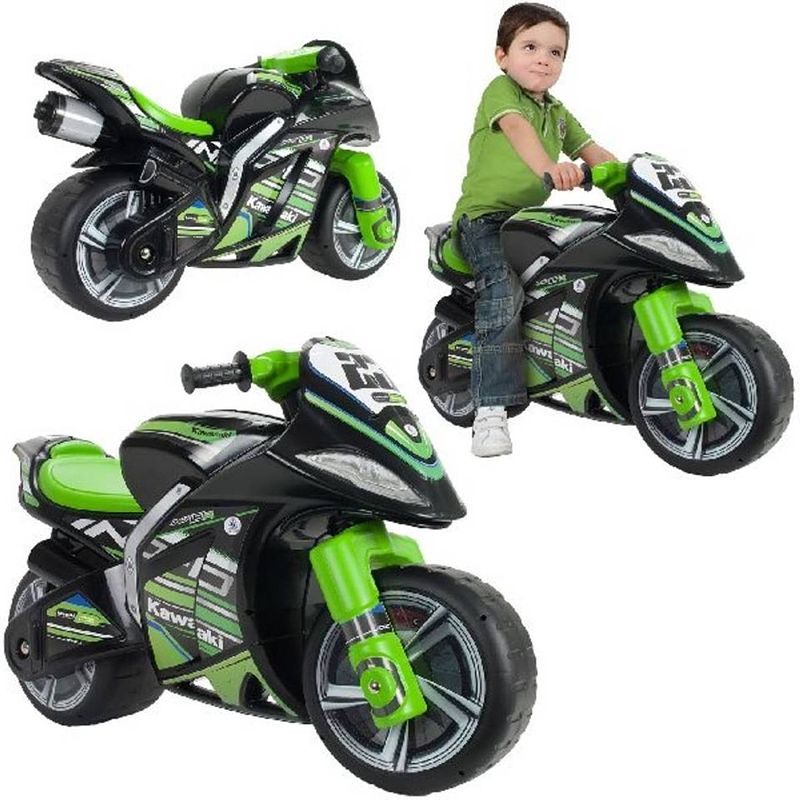 Foto van Injusa kawasaki motor - zwart/groen