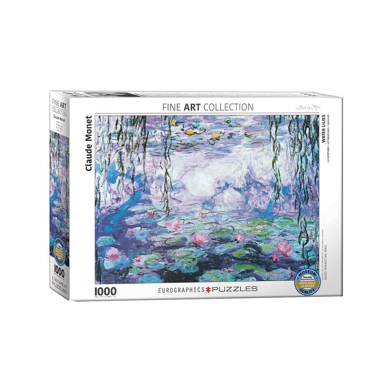 Foto van Eurographics puzzel waterlilies - claude monet (1000 stukjes)