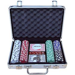 Foto van Pokerset koffer aluminium 200 chips