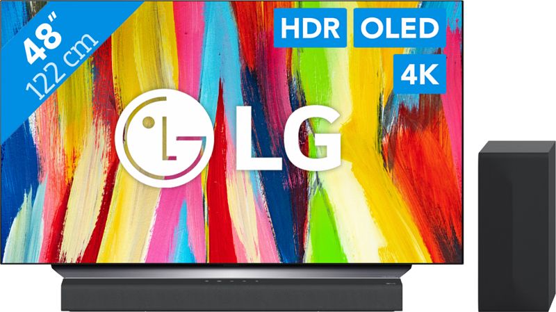 Foto van Lg oled48c24la + soundbar