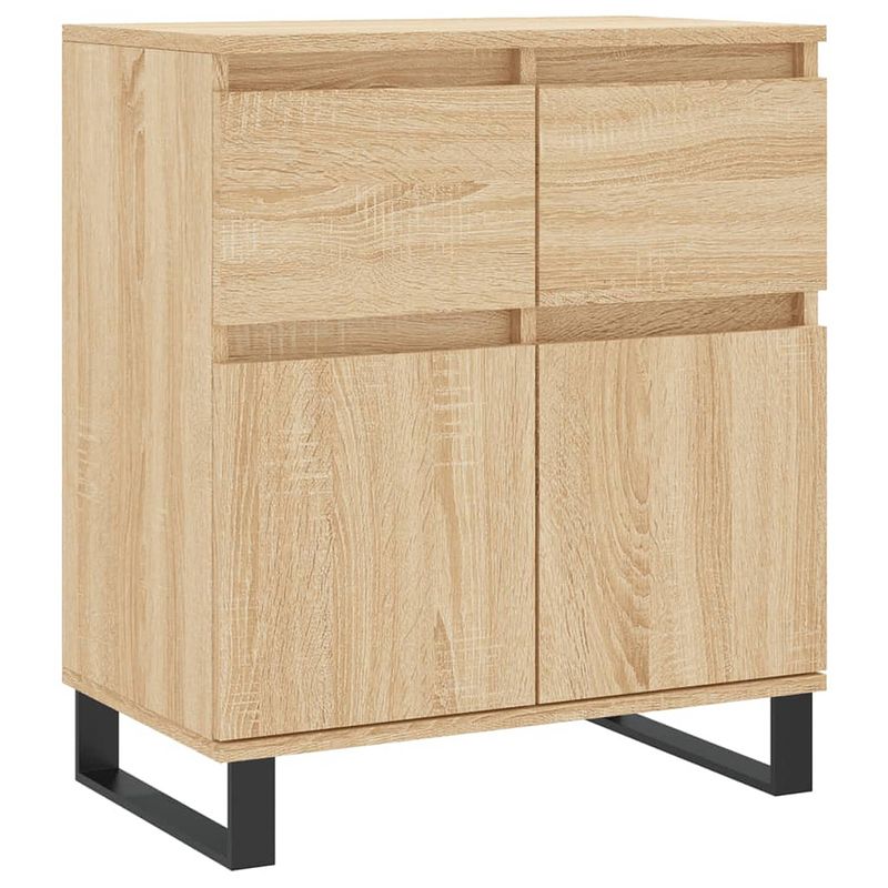 Foto van Vidaxl dressoir 60x35x70 cm bewerkt hout sonoma eikenkleurig