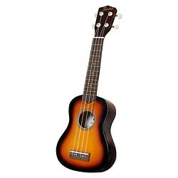 Foto van Fazley k21sb-w sopraan ukelele sunburst