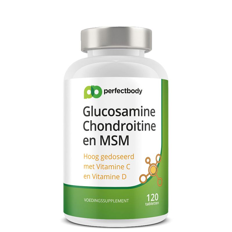 Foto van Perfectbody glucosamine chondroitine en msm tabletten - 120 tabletten