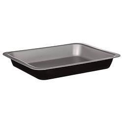 Foto van 5five ovenschaal of bakvorm/diepe bakplaat backery pro - metaal - anti-aanbak laag - zwart - 36 x 27 cm - ovenschalen