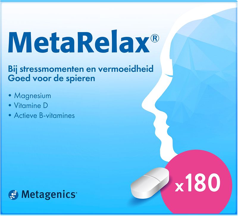 Foto van Metagenics metarelax tabletten
