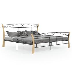 Foto van Infiori bedframe metaal zwart 200x200 cm