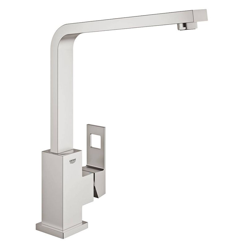 Foto van Grohe 31255dco grohe eurocube steel - keukenkranen